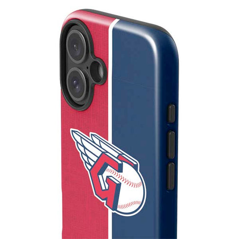 MLB Cleveland Guardians Split iPhone 16 Plus Impact Case